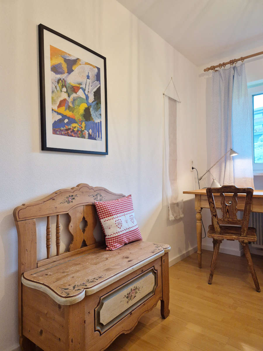 Einzelzimmer als ruhiger Rückzugsort in der Ferienwohnung